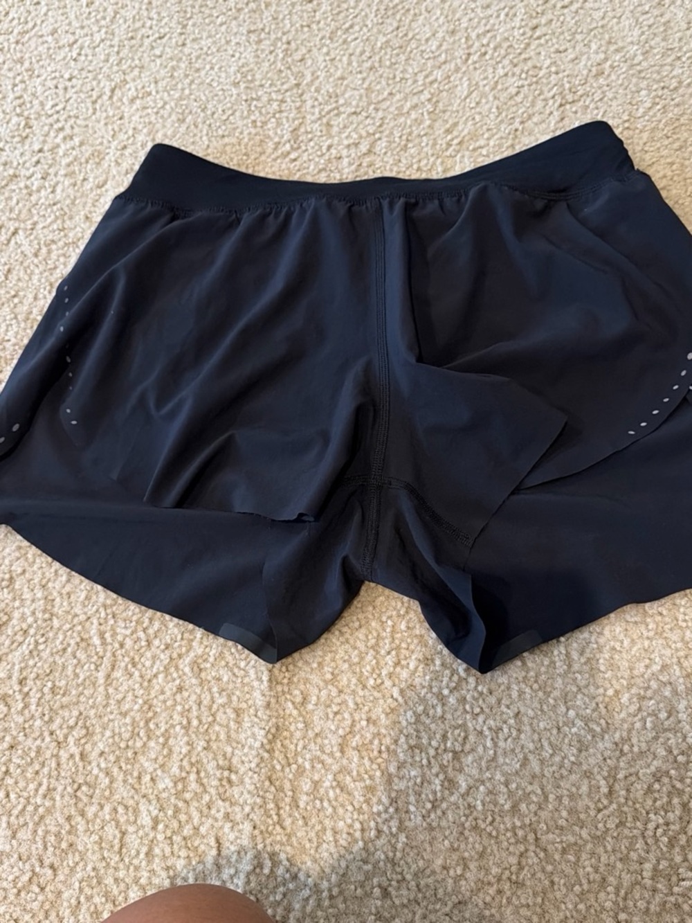 Black Athletic Running Shorts